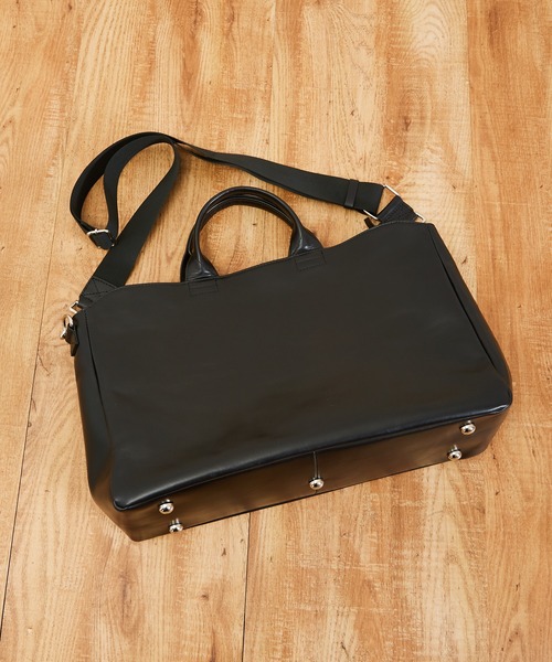 「Raffine」 ボストンバッグ FREE ブラック×ブルー メンズ_画像4