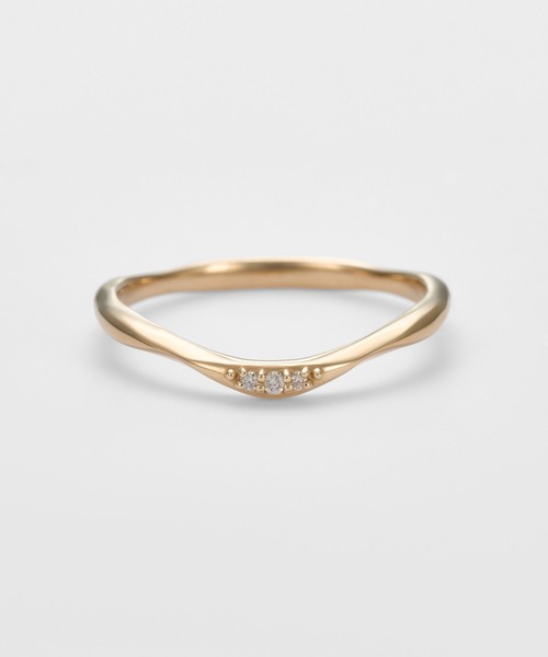 agete（アガット） 指輪 リング ゴールドダイヤモンドリング（0.01ct