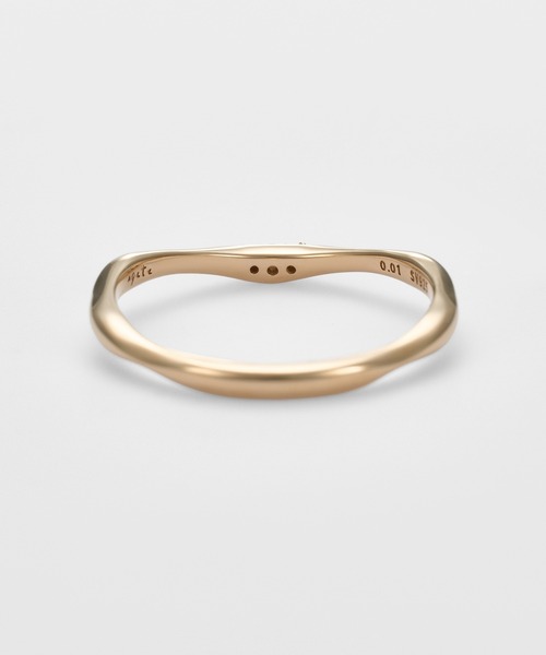agete（アガット） 指輪 リング ゴールドダイヤモンドリング（0.01ct
