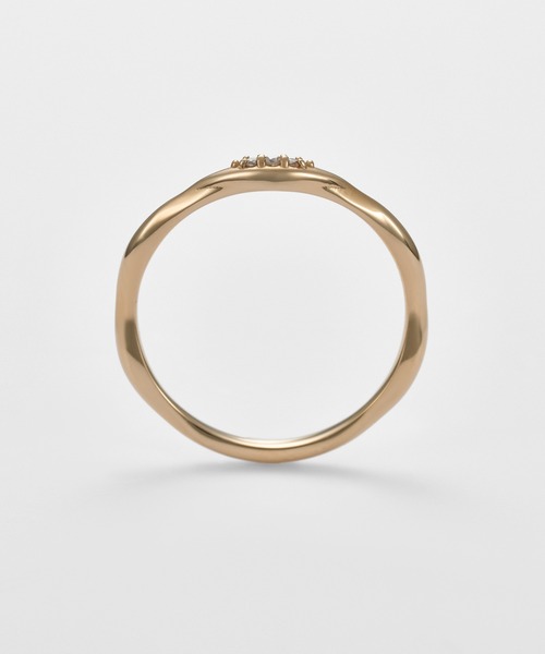 agete（アガット） 指輪 リング ゴールドダイヤモンドリング（0.01ct