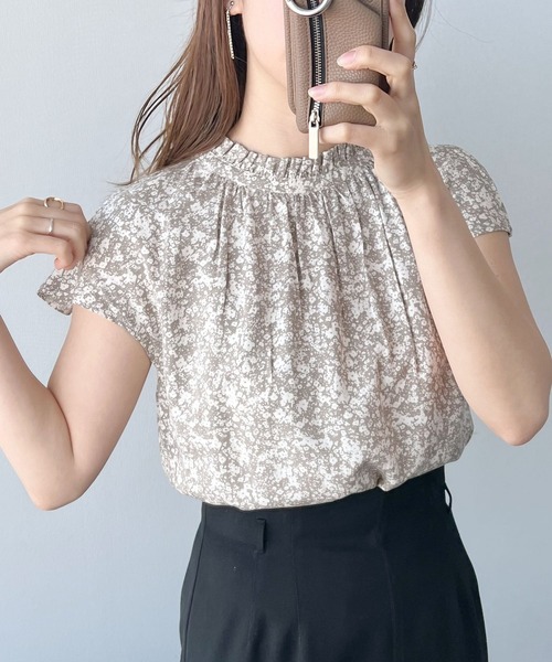「mysty woman」 半袖ブラウス FREE ベージュ レディース_画像7
