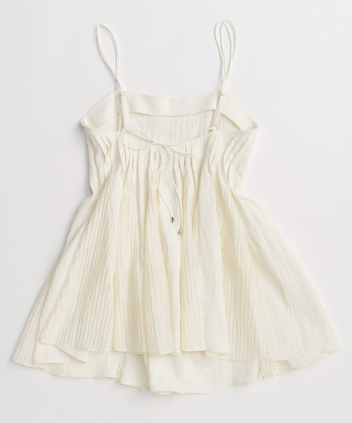 ブラウス シャツ 「PRE-ORDER」Knife Pleat Mini Dress/ナイフプリーツミニワンピース レディースの画像