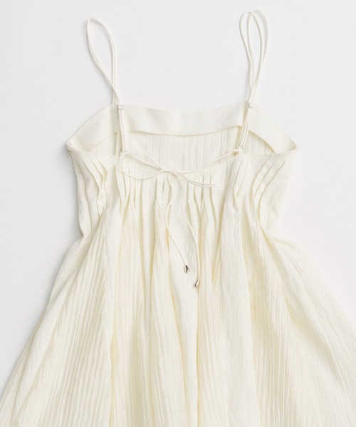 ブラウス シャツ 「PRE-ORDER」Knife Pleat Mini Dress/ナイフプリーツミニワンピース レディースの画像