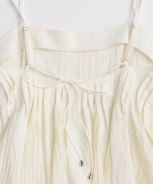 ブラウス シャツ 「PRE-ORDER」Knife Pleat Mini Dress/ナイフプリーツミニワンピース レディースの画像