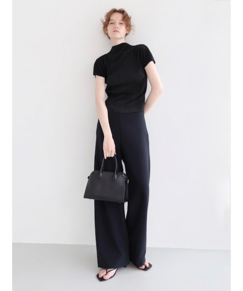 NOWNS Seine Pleats tops ブラック 半袖カットソー 新品 NOWNS Seine
