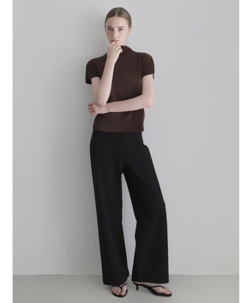 NOWNS Seine Pleats tops ブラック 半袖カットソー NOWNS tシャツ 半袖 Seine | Pleats tops レディース : ZOZOTOWN Yahoo