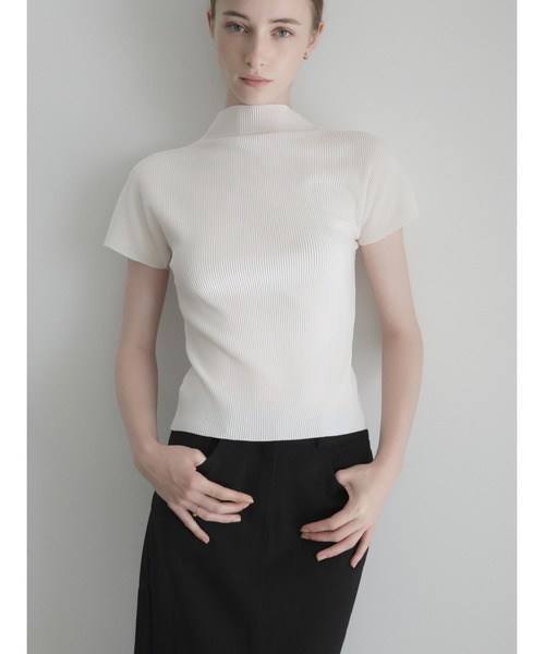 NOWNS tシャツ 半袖 Seine | Pleats tops レディース : ZOZOTOWN Yahoo