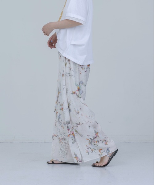 Eimee Law（エイミーロウ） ワイドパンツ パンツ バードボタニカル
