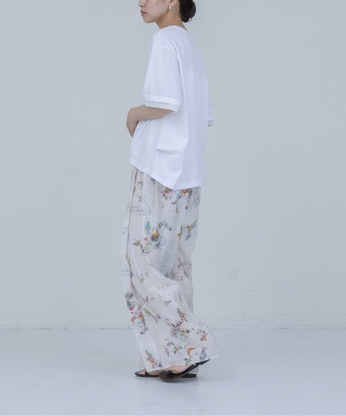 Eimee Law（エイミーロウ） ワイドパンツ パンツ バードボタニカル