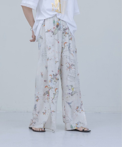 Eimee Law（エイミーロウ） ワイドパンツ パンツ バードボタニカル