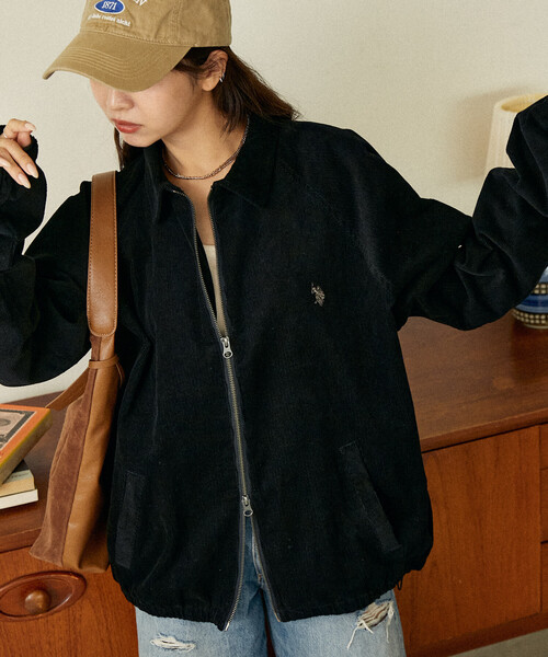 「U.S. POLO ASSN.」 ブルゾン LARGE ブラウン メンズ_画像4