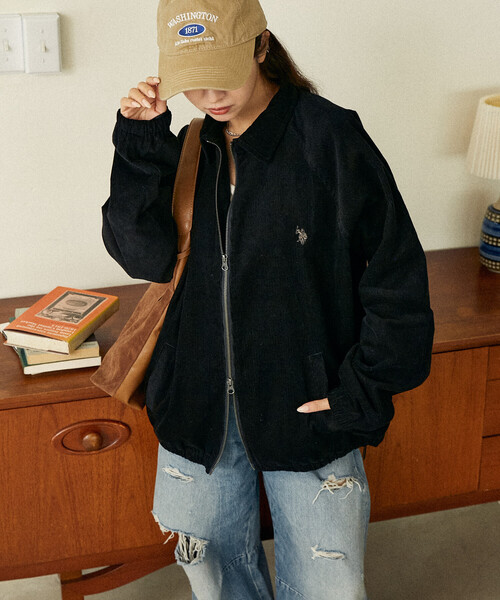 「U.S. POLO ASSN.」 ブルゾン LARGE ブラウン メンズ_画像8