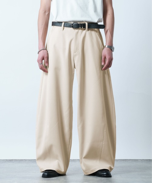 RAGEBLUE（レイジブルー） ワイドパンツ スラックス Curve Seam Barrel