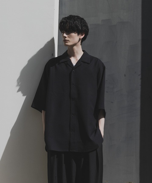 「remer」 半袖シャツ MEDIUM ライトグレー メンズ_画像4