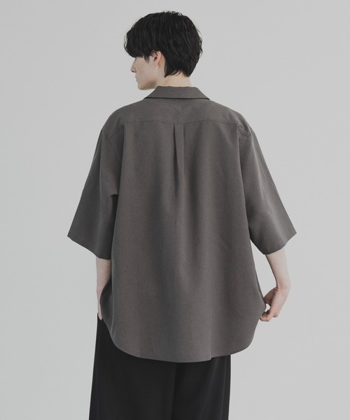 「remer」 半袖シャツ MEDIUM ライトグレー メンズ_画像9