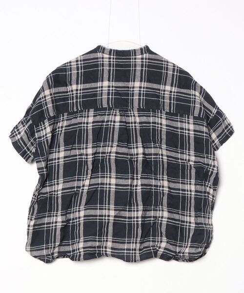 「BEAMS BOY」 半袖ブラウス - ネイビー レディース_画像2