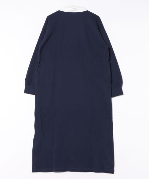 「GEORGE'S」 長袖ワンピース MEDIUM ネイビー レディース_画像2