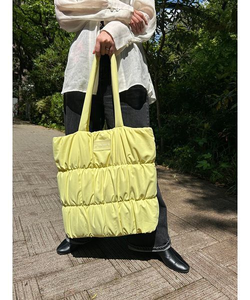 トートバッグ eco emmiロゴパデットトートバッグ レディースの画像