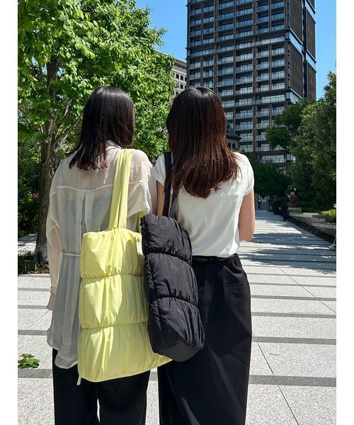 トートバッグ eco emmiロゴパデットトートバッグ レディースの画像