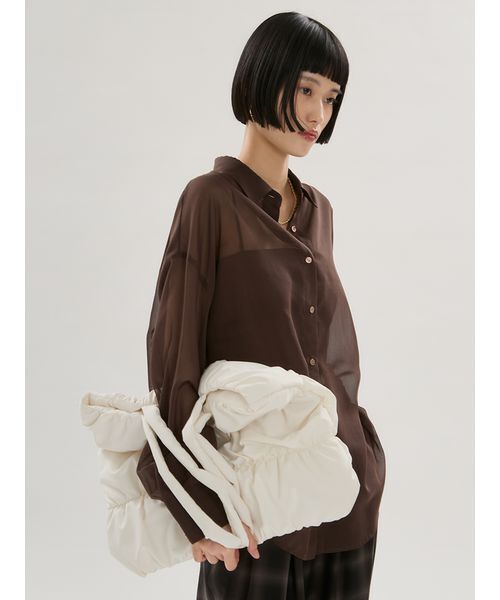 トートバッグ eco emmiロゴパデットトートバッグ レディースの画像