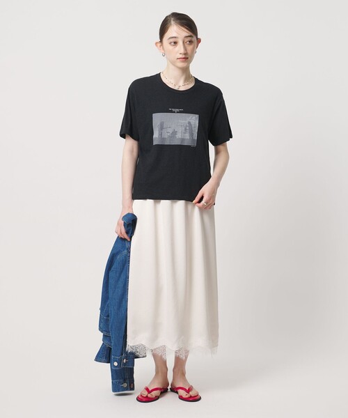 tシャツ 「TICCA」バンド プリント Tシャツ レディースの画像