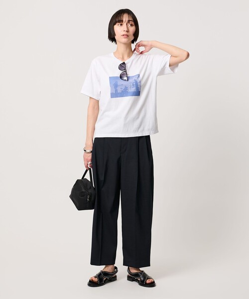 tシャツ 「TICCA」バンド プリント Tシャツ レディースの画像