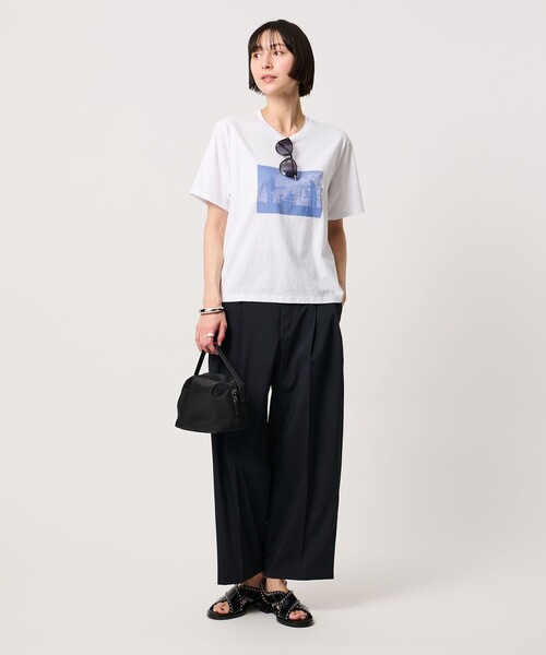 tシャツ 「TICCA」バンド プリント Tシャツ レディースの画像