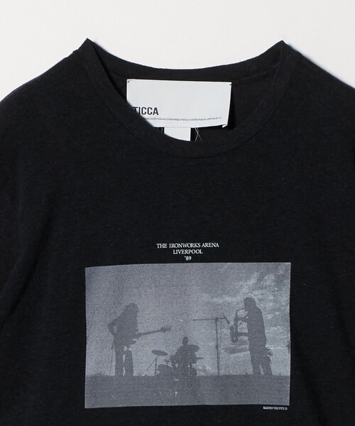tシャツ 「TICCA」バンド プリント Tシャツ レディースの画像