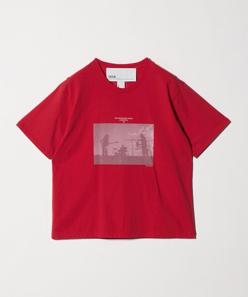 tシャツ 「TICCA」バンド プリント Tシャツ レディースの画像