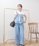 ワイドパンツ ジーンズ デニム デニムパンツ ...の詳細画像5