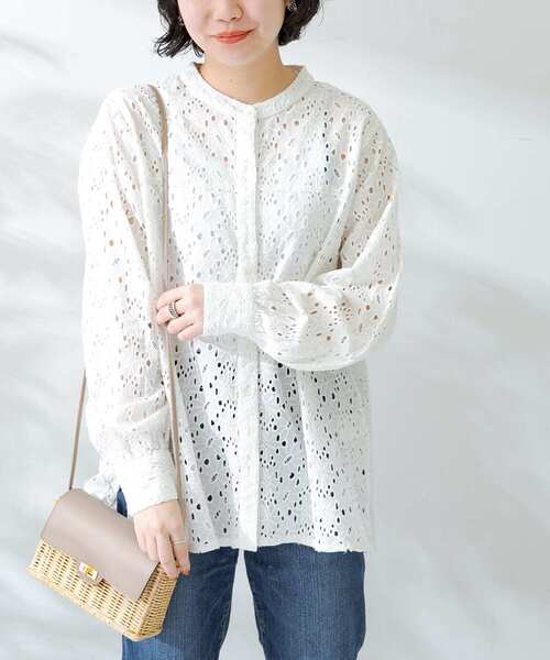 「URBAN RESEARCH Sonny Label」 長袖ブラウス FREE オフホワイト レディース_画像2