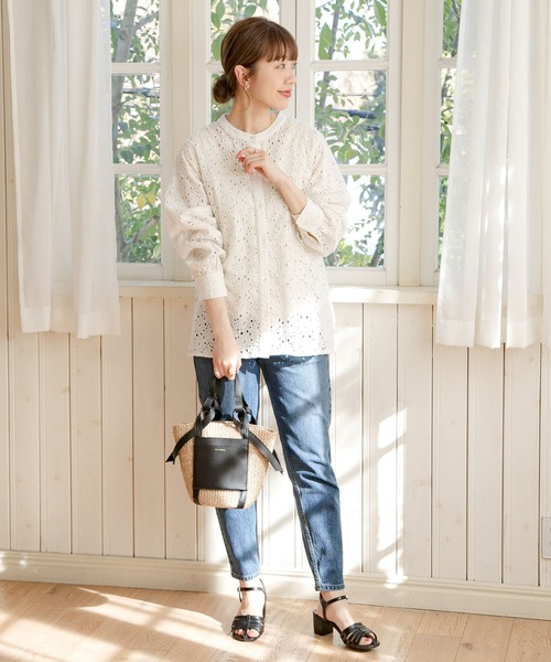「URBAN RESEARCH Sonny Label」 長袖ブラウス FREE オフホワイト レディース_画像3