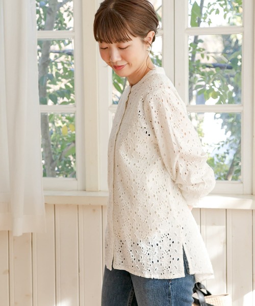 「URBAN RESEARCH Sonny Label」 長袖ブラウス FREE オフホワイト レディース_画像5