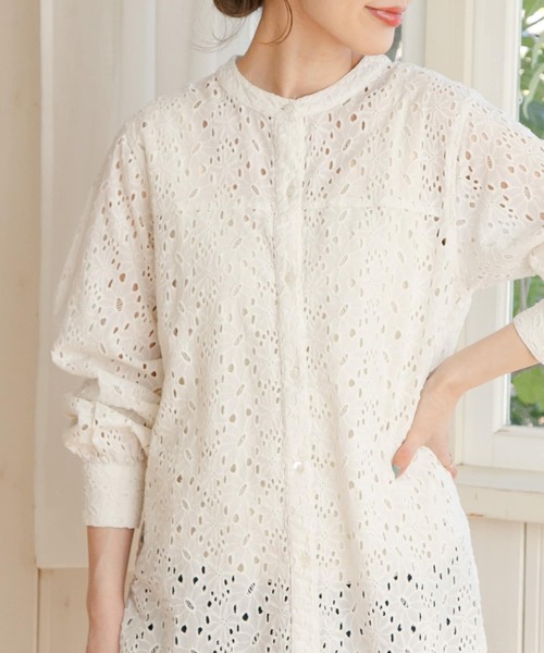 「URBAN RESEARCH Sonny Label」 長袖ブラウス FREE オフホワイト レディース_画像8