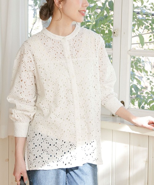 「URBAN RESEARCH Sonny Label」 長袖ブラウス FREE オフホワイト レディース_画像9