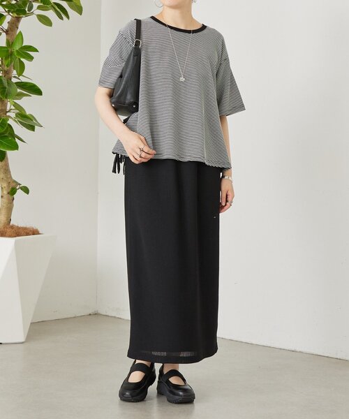 BEARDSLEY - 新品 ビアズリー ☆サイド、袖元フリルニット BEARDSLEY（ビアズリー） tシャツ 半袖 サイドフリンジニットTee