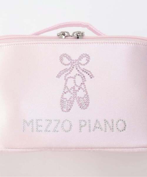 【公式完売品/新品タグ付】メゾピアノ バレエ キラキラヘアメイクポーチ ピンク mezzo piano ポーチ 「バレエ」キラキラ ヘアメイクポーチ キッズ 子供
