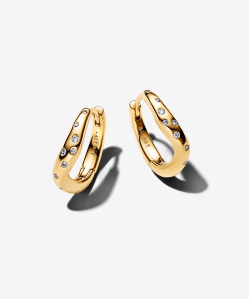 PANDORA（パンドラ） ピアス オーガニカリー シェイプド ストーン