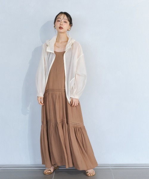 25年式/極美品☆セオリー SHEER CREPE シアー ジップ パーカー P 