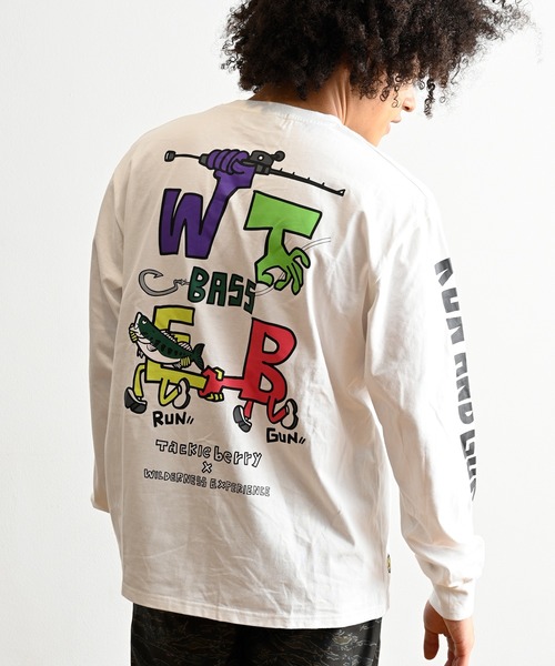 「WILDERNESS EXPERIENCE」 長袖Tシャツ M ブラック メンズ_画像2