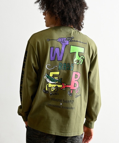 「WILDERNESS EXPERIENCE」 長袖Tシャツ M ブラック メンズ_画像3