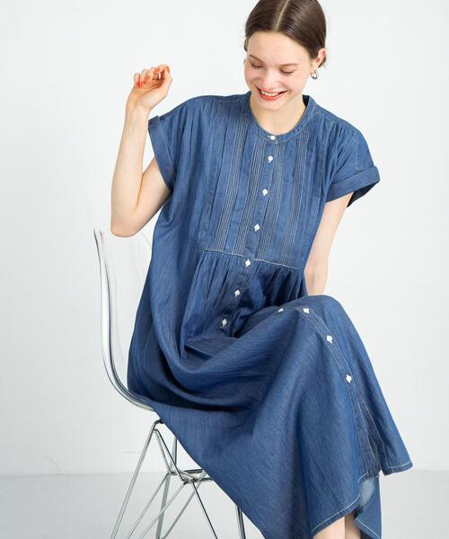 URBAN RESEARCH Sonny Label 半袖ワンピース FREE ライトインディゴ