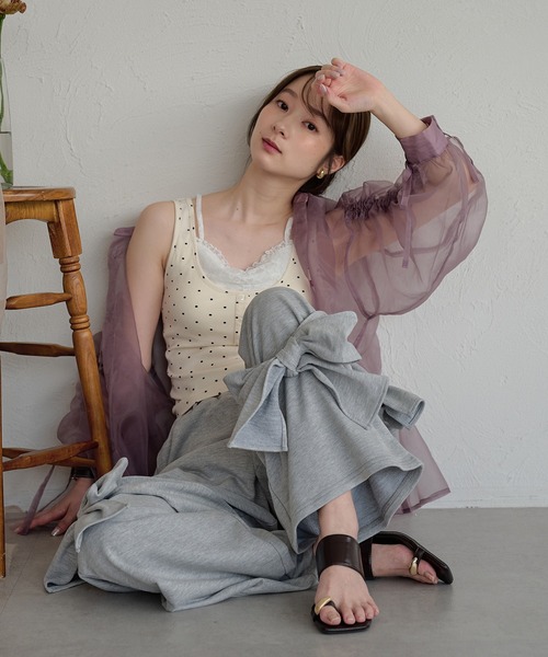 mideal（マイディール） ワイドパンツ スウェットパンツ ジャージ