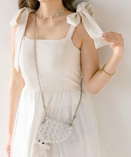 「OLIVE des OLIVE」 キャミソールワンピース MEDIUM アイボリー レディース_画像5