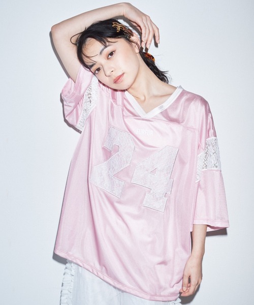 「FURFUR」 半袖Tシャツ「Kamikoコラボ」 ONE SIZE ブラック レディース_画像2