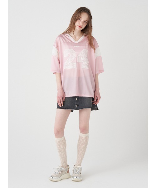 「FURFUR」 半袖Tシャツ「Kamikoコラボ」 ONE SIZE ブラック レディース_画像9