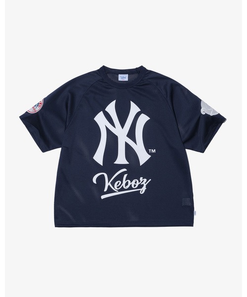 MLB NY Yankees Tシャツ KEBOZ（ケボズ） tシャツ × MLB NEW YORK YANKEES MESH TEE メンズ