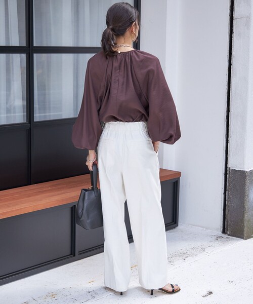 「SHIPS」 パンツ 38 グレー レディース_画像7