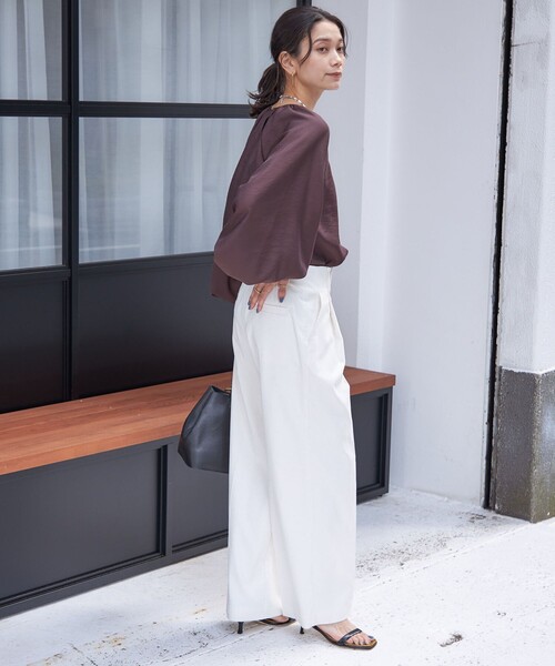 「SHIPS」 パンツ 38 グレー レディース_画像8
