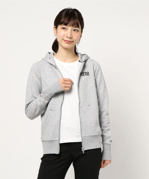 パーカー 「73」「it」「SY32 by SWEET YEARS」REGULAR ZIP HOODIE レディース メンズ SY32 by SWEET YEARS パーカー 「73」「it」「SY32 YEARS